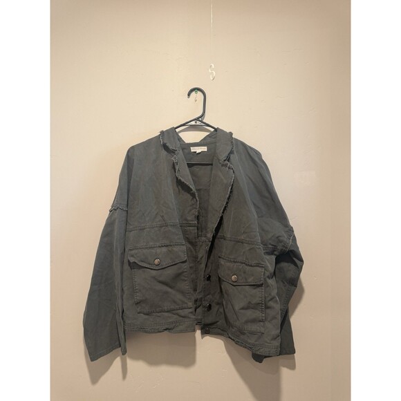 Coco + Jaimeson Distressed Military Style Jacket XL - Picture 1 of 4